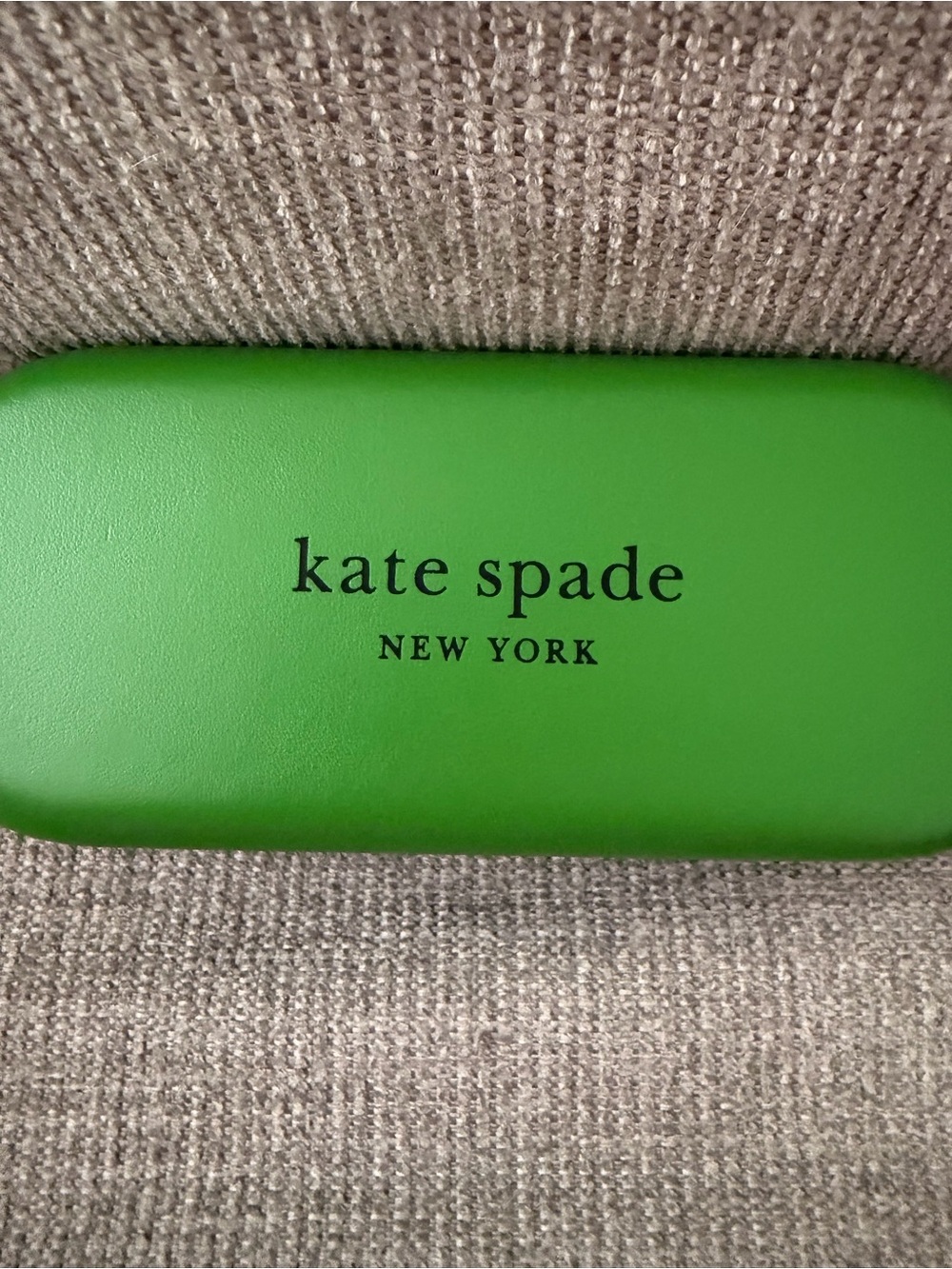 kate spade Green Hard Eyewear Case with Logo